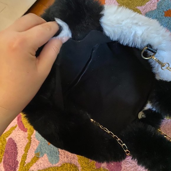 Fuzzy Yin Yang Bag from Dolls Kill - Picture 4 of 6